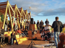 L'inauguration de la "guinguette" a clôturé une semaine de chantier participatif - Mai 2017