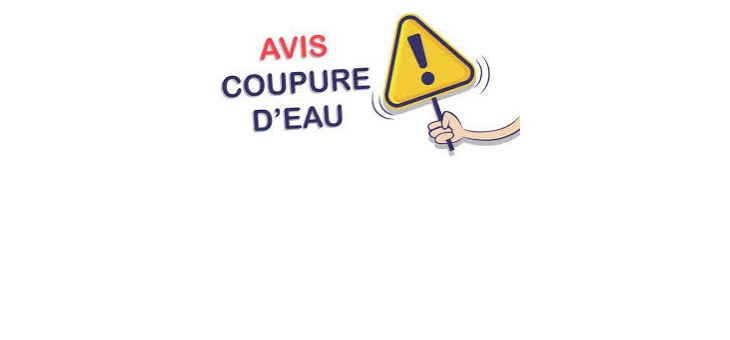 Avis de coupure d&rsquo;eau